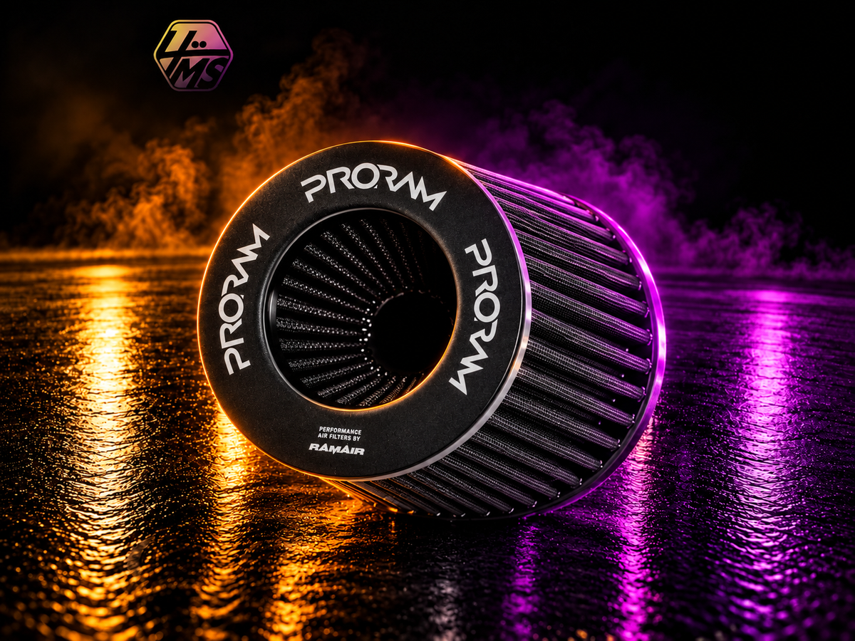 Ramair PRORAM Pleated Multi-Fit Cone Air Filter, 90-70mm (3.5-2.75") ID – PR-CC-150-UNI