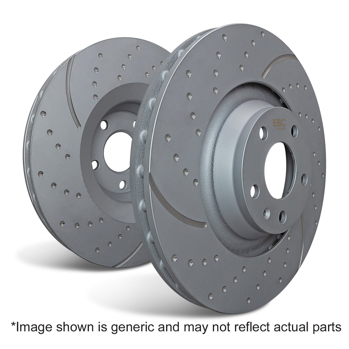 Rear Brake Rotors Slotted/Dimpled