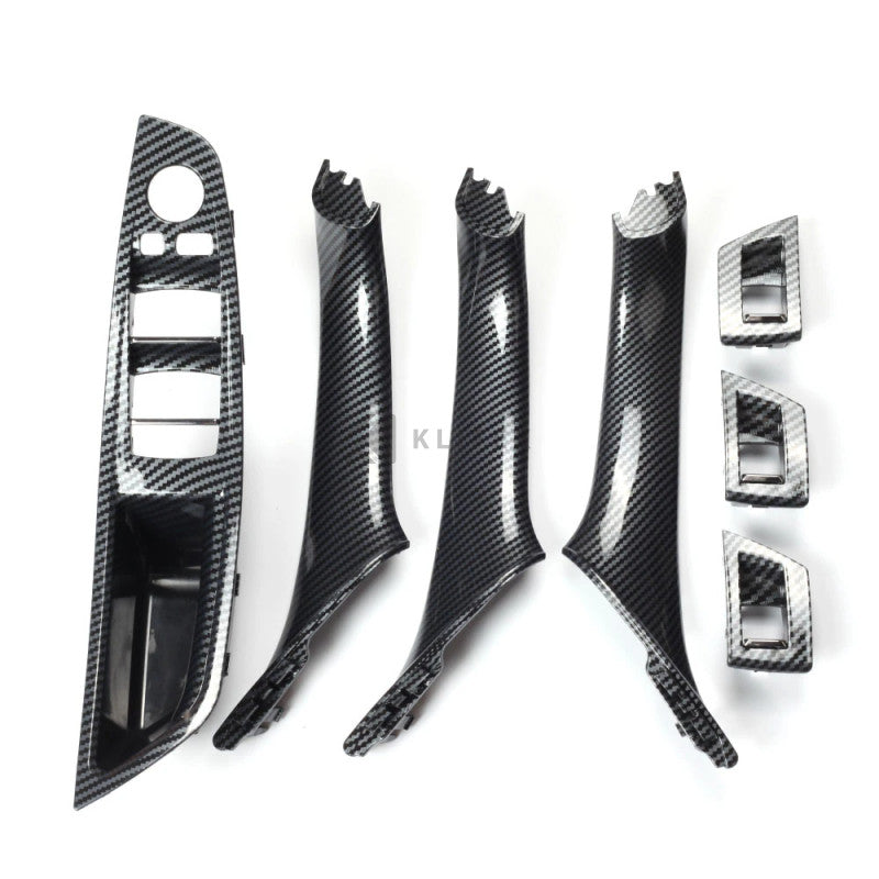 A set of interior trim handles BMW 5 F10 F11 Black - KLIFEX