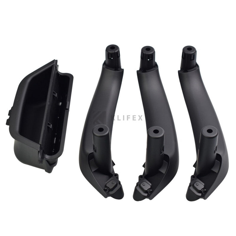 Full set of interior handle trims BMW X3 F25, X4 F26 Black - KLIFEX