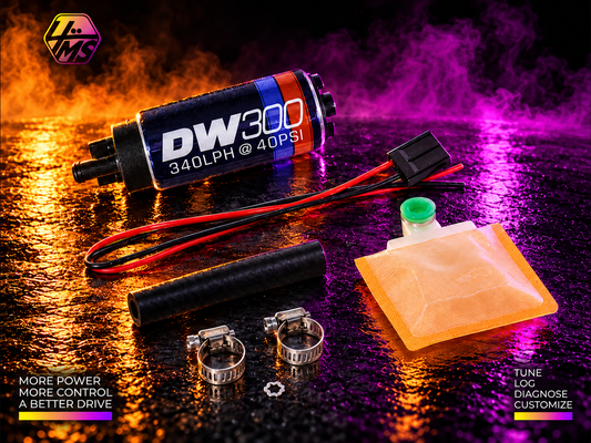 DeatschWerks DW300 340 LPH In-Tank Fuel Pump with Universal Install Kit – 9-301-1000