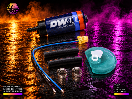 DeatschWerks DW400 415 LPH In-Tank Fuel Pump with Universal Install Kit – 9-401-1001
