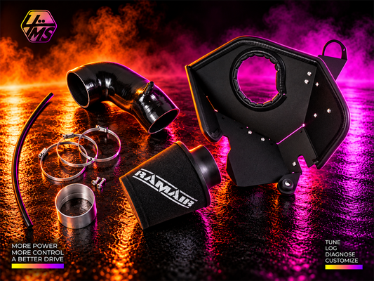 Ramair Performance Foam Induction Kit - VW Golf MK7 / MK8 GTI / R 2.0 TSI - JSK-145-80C-BK