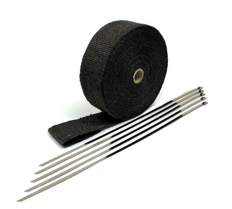 Fiberglass Exhaust Wrap - Black - 2" x 50' - Prosport Performance
