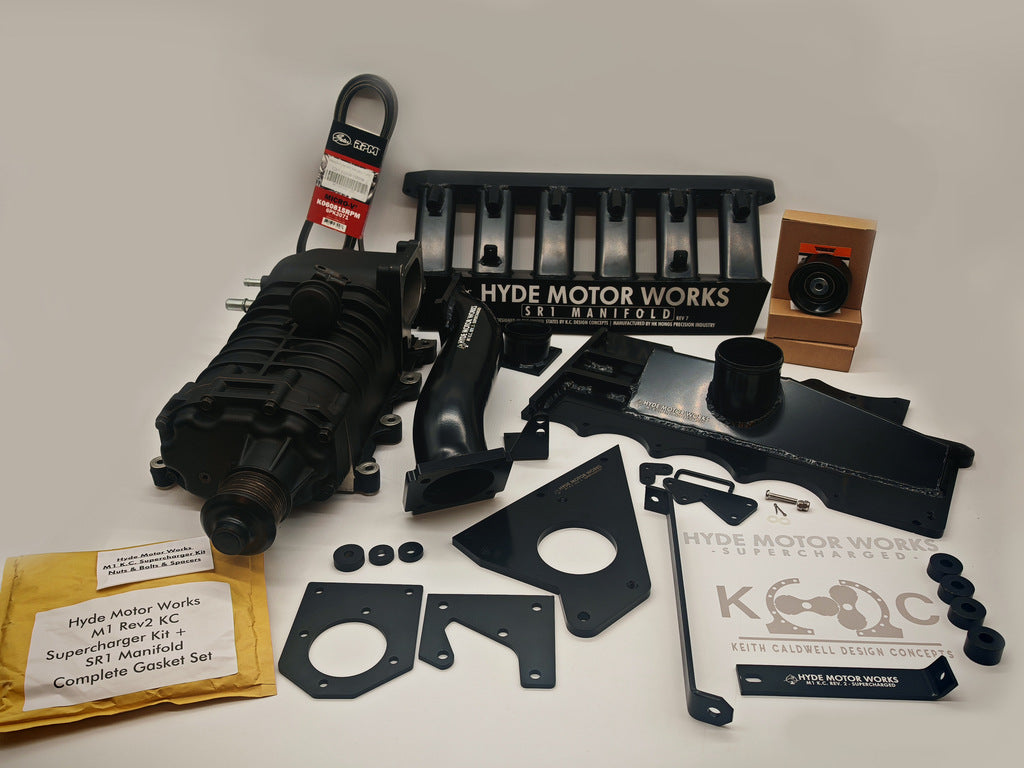 M1 REV 2 SUPERCHARGER KIT WITH SR1 MANIFOLD - Hyde Motor