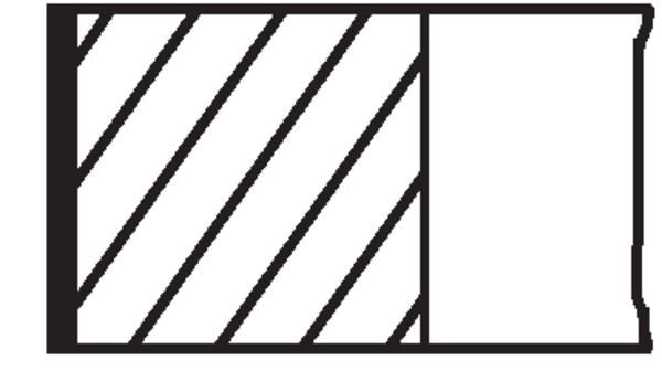 MERCEDES M271 - ENGINE PISTON RINGS 82.00 MM - MAHLE